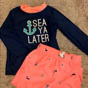 12mo Carters Swim Outfit